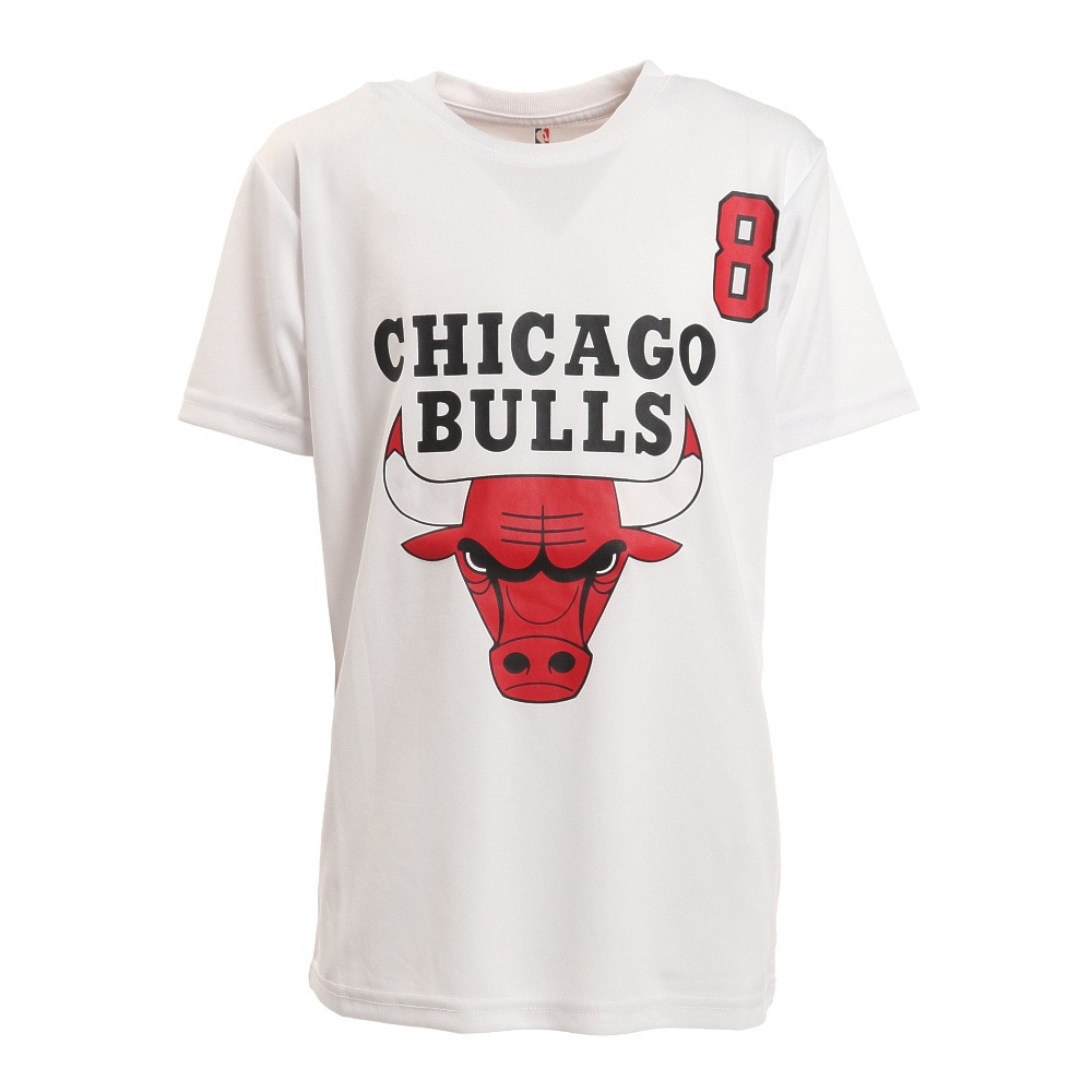 エヌビーエー（NBA）（キッズ）ジュニア ザック・ラヴィーン シカゴ・ブルズ アイコン 半袖Tシャツ PFC7Z-BULLS/WH