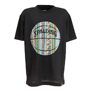 スポルディング（SPALDING）（キッズ）バスケットボールウェア ジュニア Tシャツ アフリカントライバルボール SJT22057