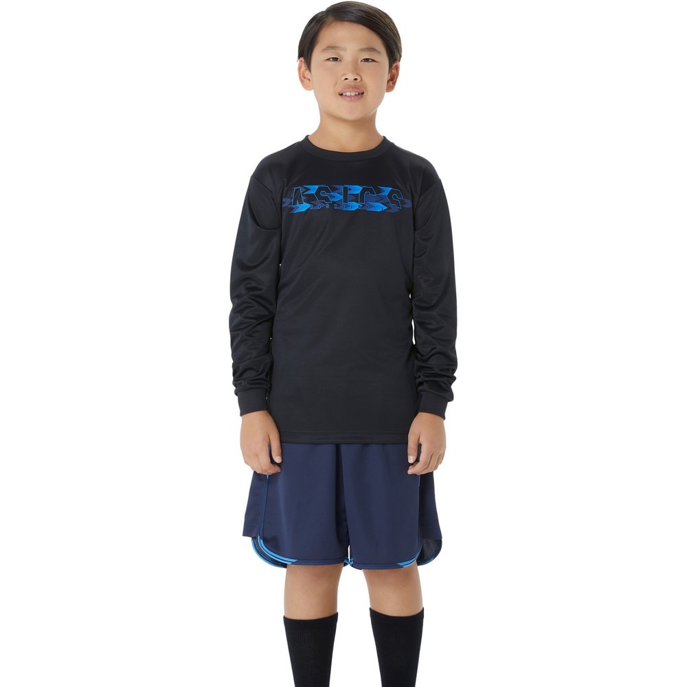 アシックス（ASICS）（キッズ）バスケットボールウェア ジュニア 長袖シャツ フロントプリントロゴ 2064A085.001