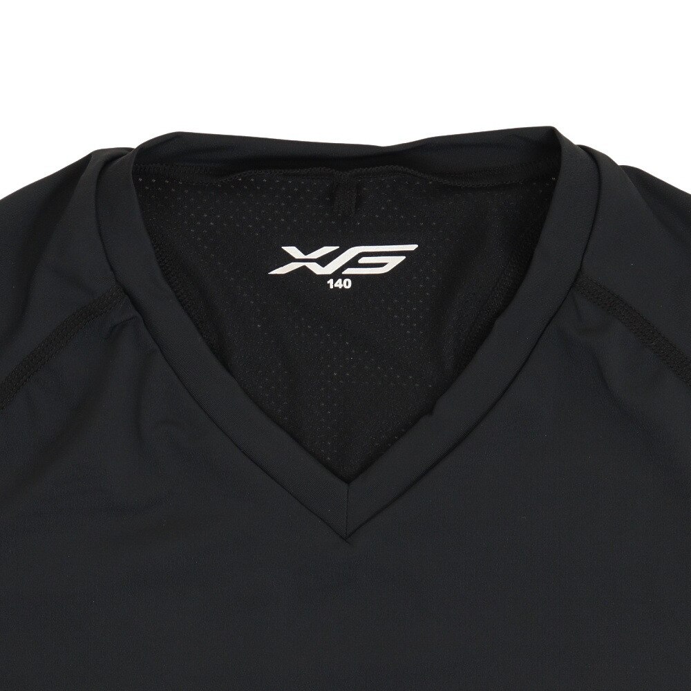 エックスティーエス（XTS）（キッズ）バスケットボールウェア ジュニア 冷感ノースリーブ インナーシャツ 751G2ES7228 BLK 速乾 UVカット