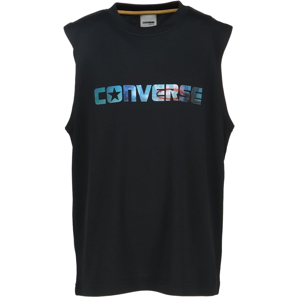 コンバース（CONVERSE）（キッズ）バスケットボールウェア ジュニア プリントノースリーブシャツ CB451353-1924