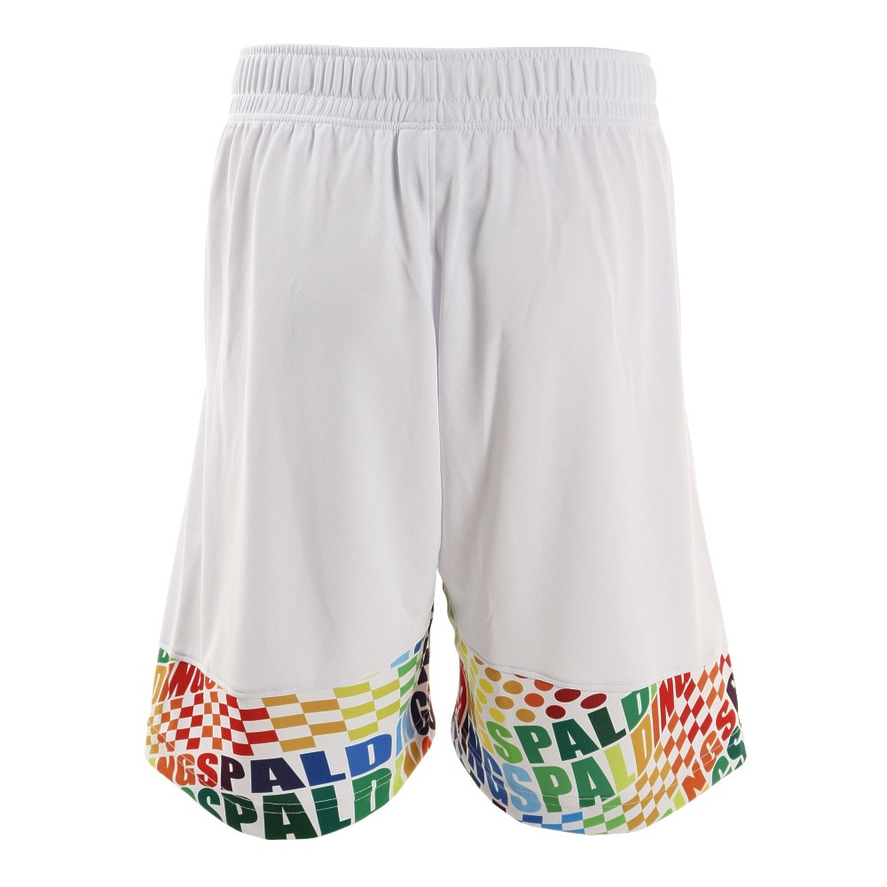 スポルディング（SPALDING）（メンズ）バスパン バスケットボールウェア プラクティスパンツ オプティカルレインボー SMP211080WH  スポーツ用品はスーパースポーツゼビオ