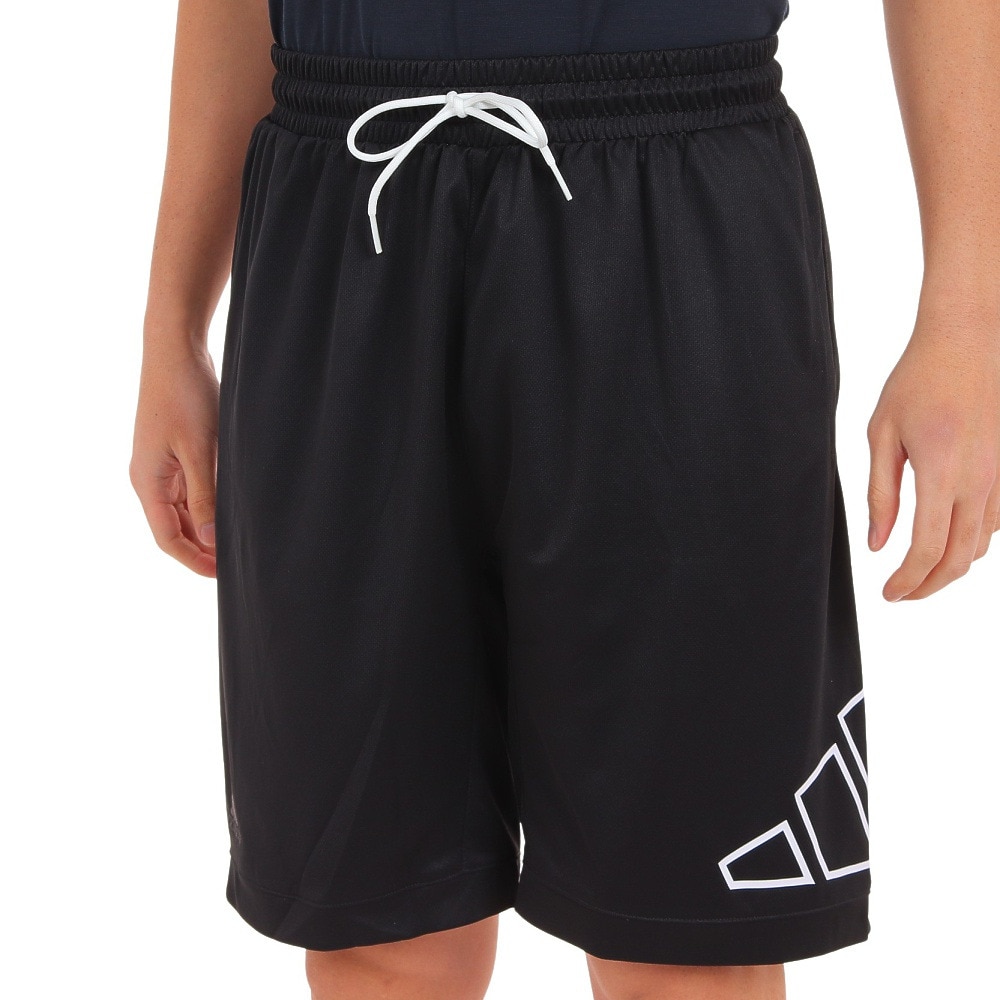 アディダス（adidas）（メンズ）バスパン バスケットボールウェア ビッグロゴ ショーツ IUK43-GT3018