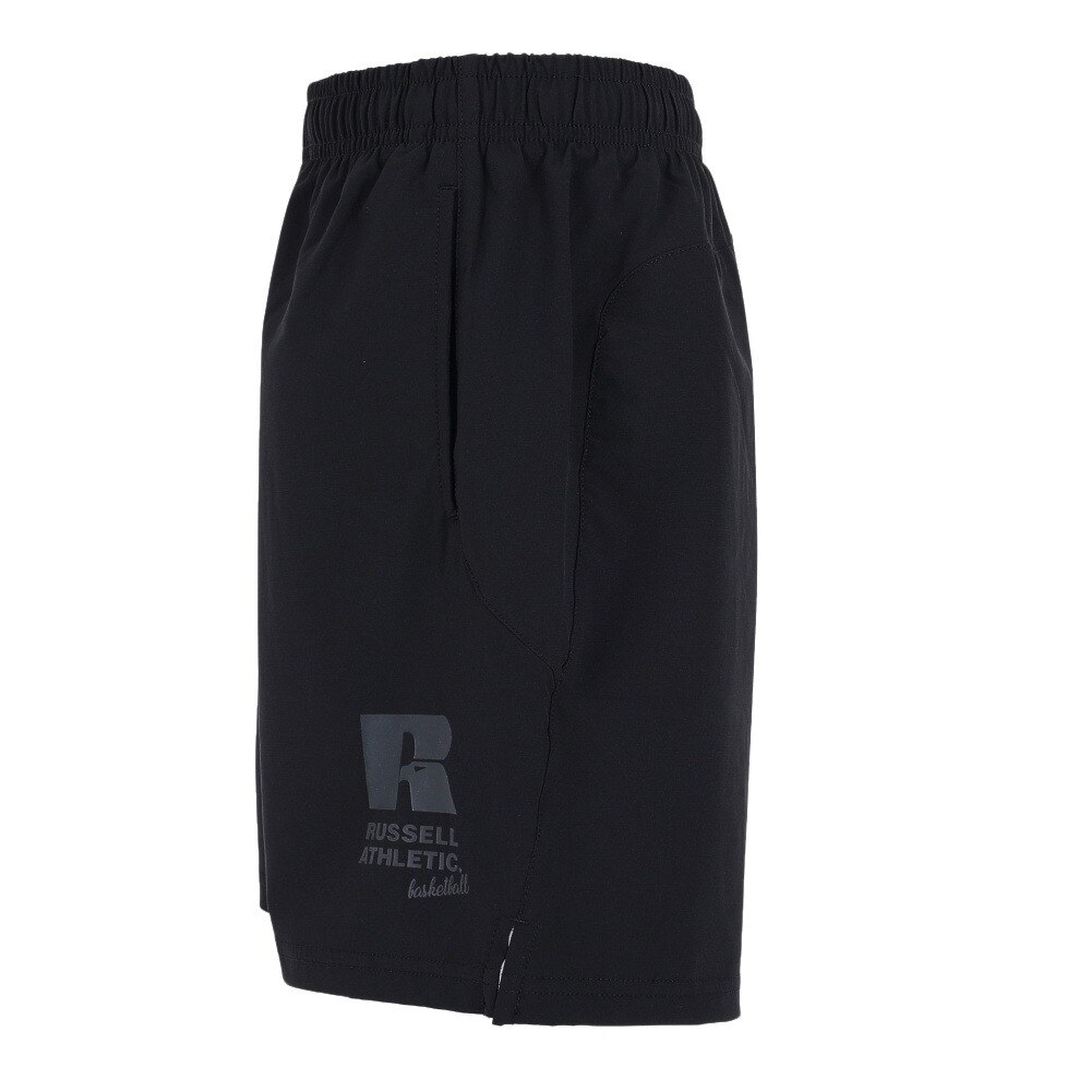 ラッセル（RUSSELL）（キッズ）バスパン バスケットボールウェア ジュニア ストレッチウーブンパンツ RBBJ21S003 BLK