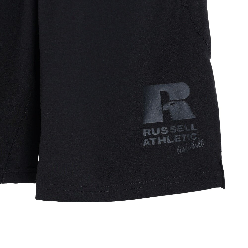 ラッセル（RUSSELL）（キッズ）バスパン バスケットボールウェア ジュニア ストレッチウーブンパンツ RBBJ21S003 BLK