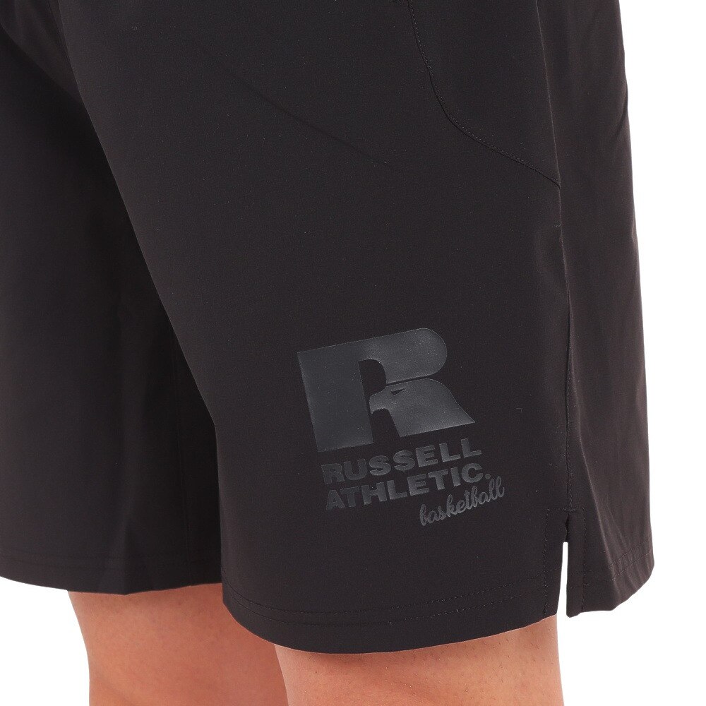 ラッセル（RUSSELL）（メンズ）バスパン バスケットボールウェア ストレッチウーブンパンツ RBBM21S005 BLK