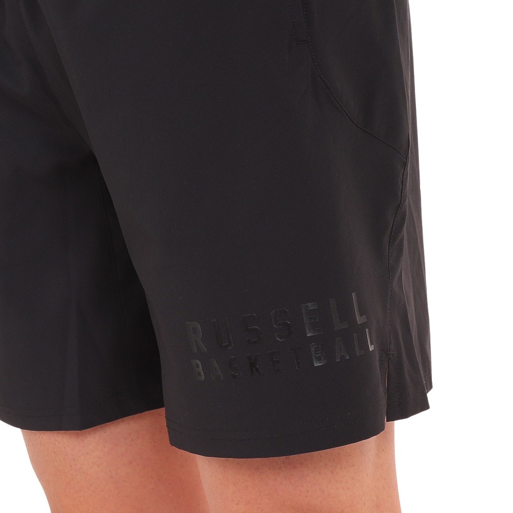 ラッセル（RUSSELL）（メンズ）バスパン バスケットボールウェア ドライプラス ストレッチウーブンパンツ RBBM21S006 BLK