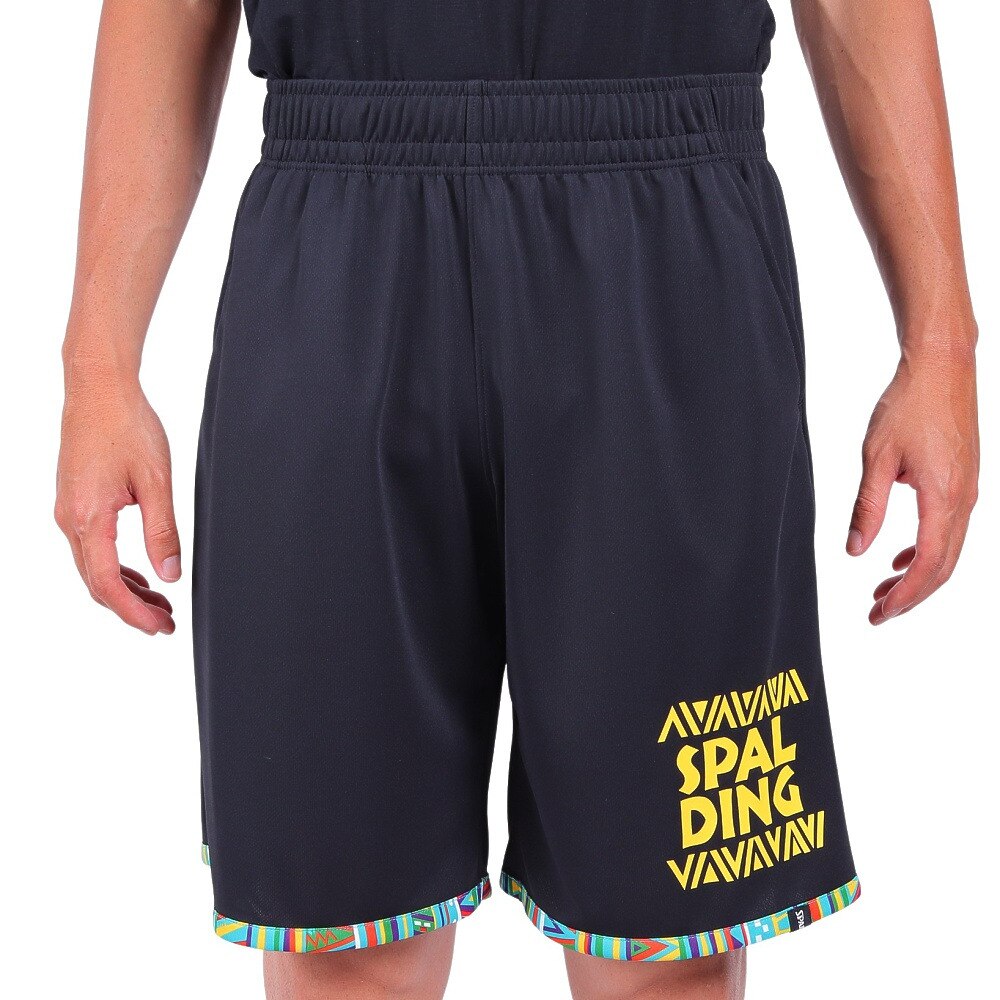 スポルディング（SPALDING）（メンズ）バスパン バスケットボールウェア UVカット プラクティスパンツ アフリカントライバル SMP22008