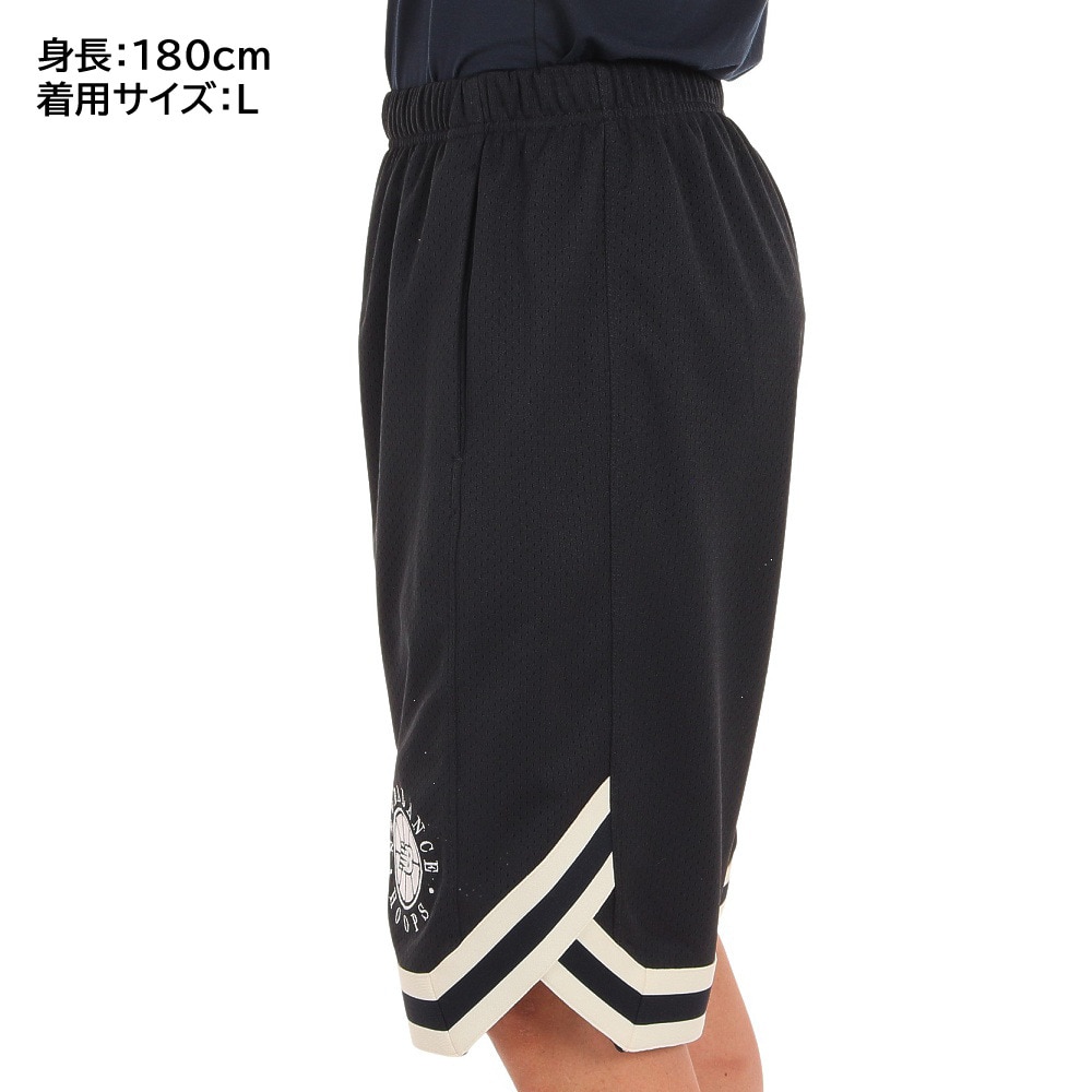 ニューバランス（new balance）（メンズ）バスパン バスケットボールウェア Knit Rib Line ショートパンツ AMS25055BK  スポーツ用品はスーパースポーツゼビオ