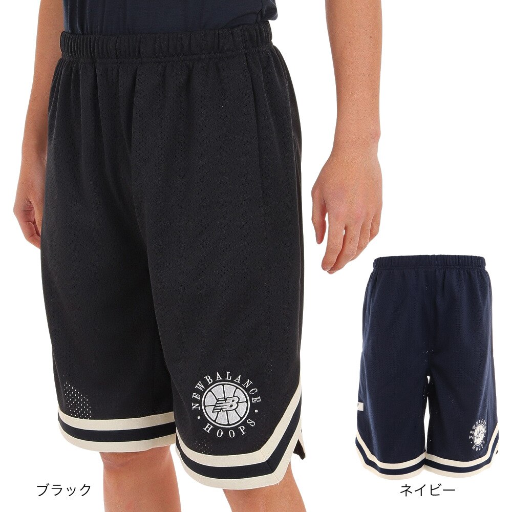 ニューバランス（new balance）（メンズ）バスパン バスケットボールウェア Knit Rib Line ショートパンツ AMS25055BK