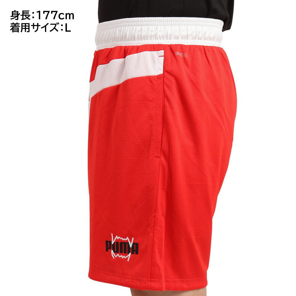 プーマ（PUMA）（メンズ）バスパン バスケットボールウェア フレア ショーツ 53049113