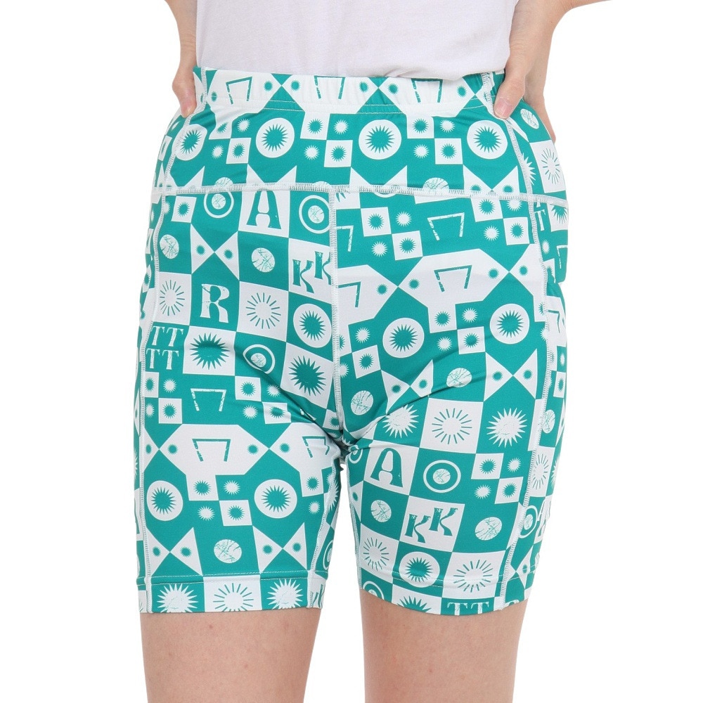 アクター（AKTR）（レディース）バスケットボールウェア DESERT DAISY BIKER ショートパンツ 222-081002 GR 速乾