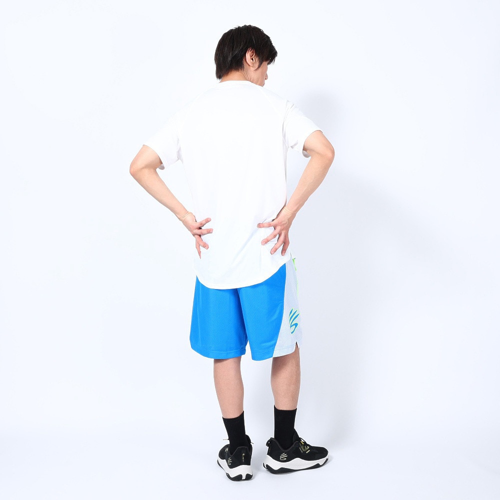 アンダーアーマー（UNDER ARMOUR）（メンズ）バスケットボールウェア バスパン カリー スプラッシュ 9インチ ショーツ 1374303 436