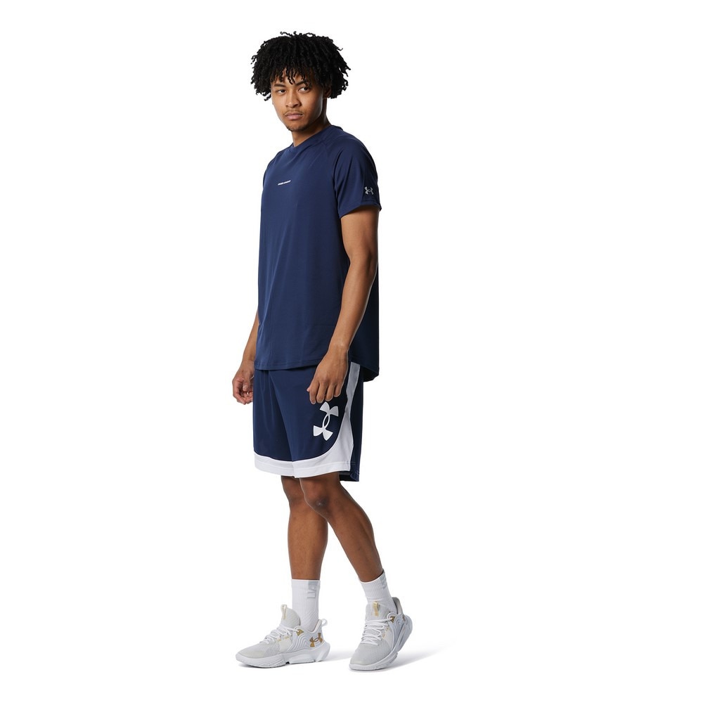 アンダーアーマー（UNDER ARMOUR）（メンズ）バスパン バスケットボールウェア ベースライン ショーツ 1378332 410