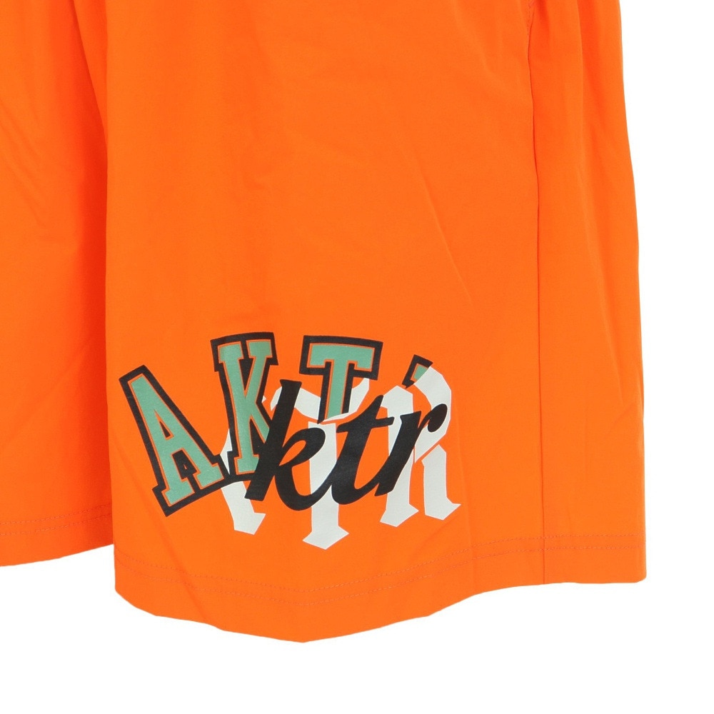 アクター（AKTR）（メンズ）バスパン バスケットボールウェア MIXTURE ロゴ ショート ワイドパンツ 123-017002 OR 速乾