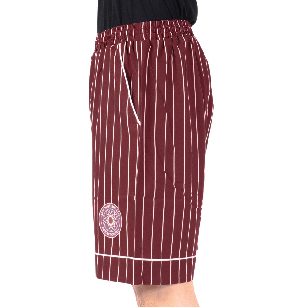 アクター（AKTR）（メンズ）バスケットボールウェア RETRO-CHIC PIPING ストライプ ショーツ 123-038002 BD 速乾