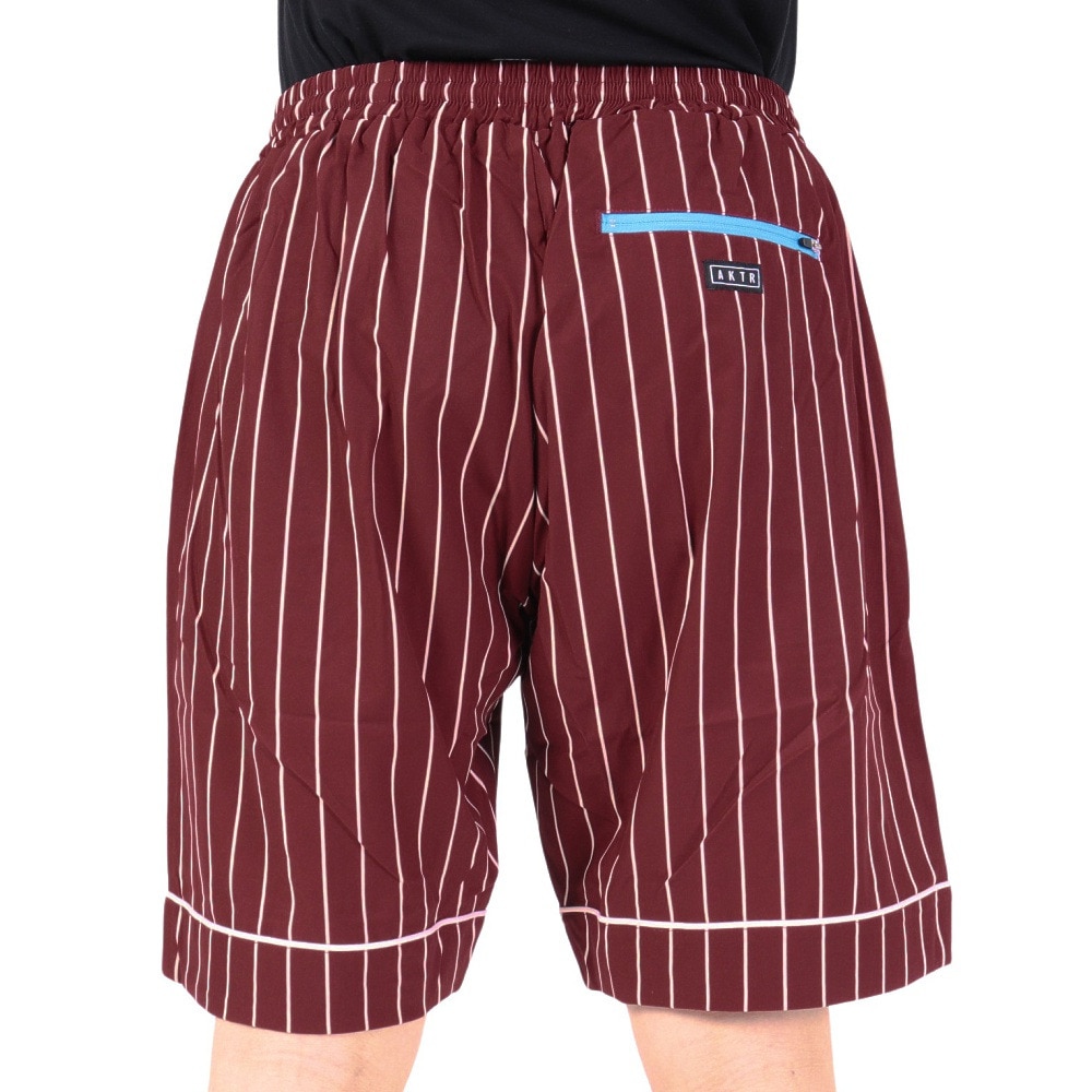 アクター（AKTR）（メンズ）バスケットボールウェア RETRO-CHIC PIPING ストライプ ショーツ 123-038002 BD 速乾
