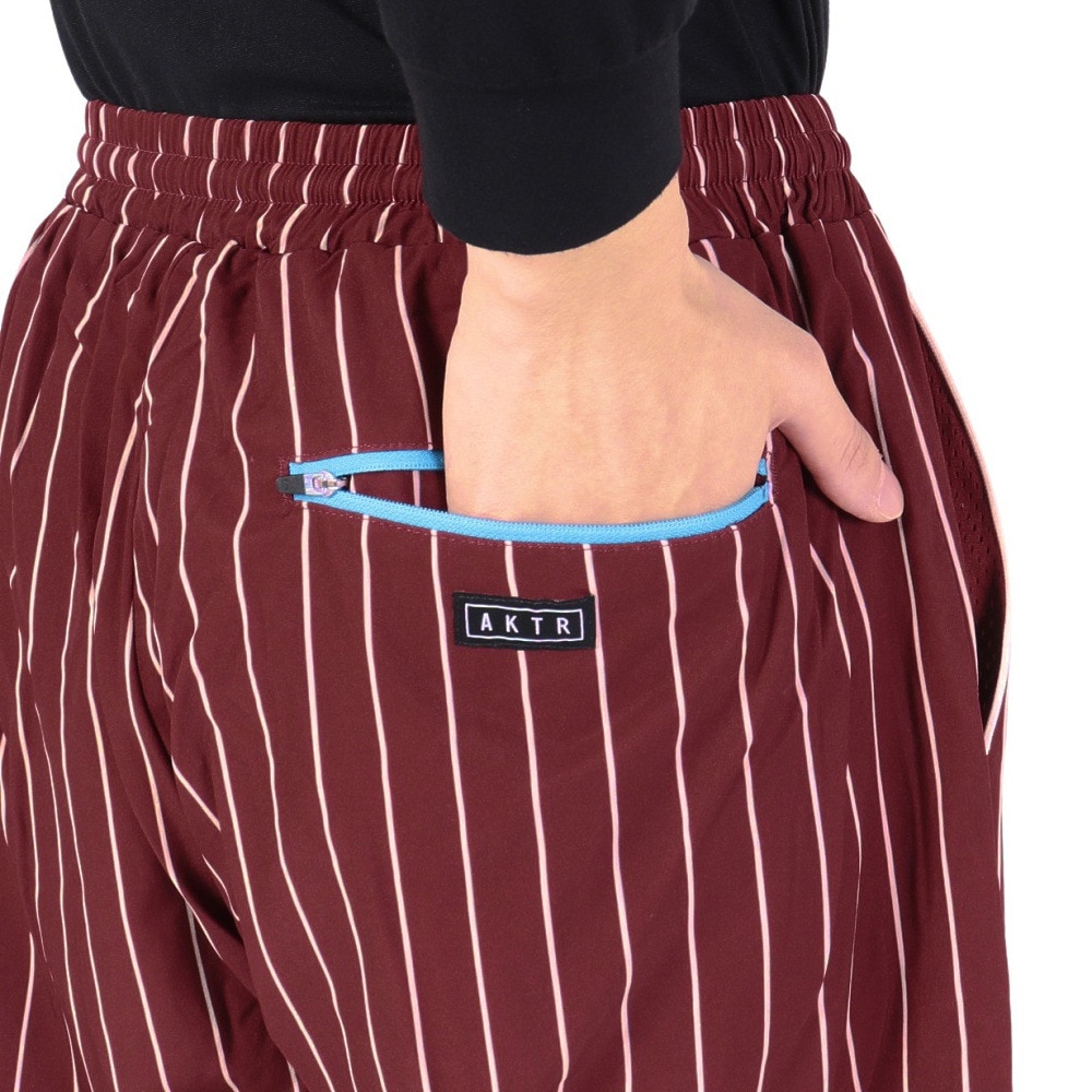 アクター（AKTR）（メンズ）バスケットボールウェア RETRO-CHIC PIPING ストライプ ショーツ 123-038002 BD 速乾
