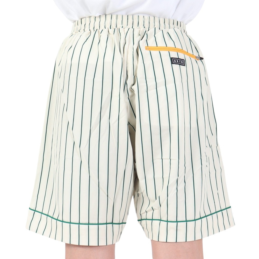 アクター（AKTR）（メンズ）バスケットボールウェア RETRO-CHIC PIPING ストライプ ショーツ 123-038002 CR 速乾