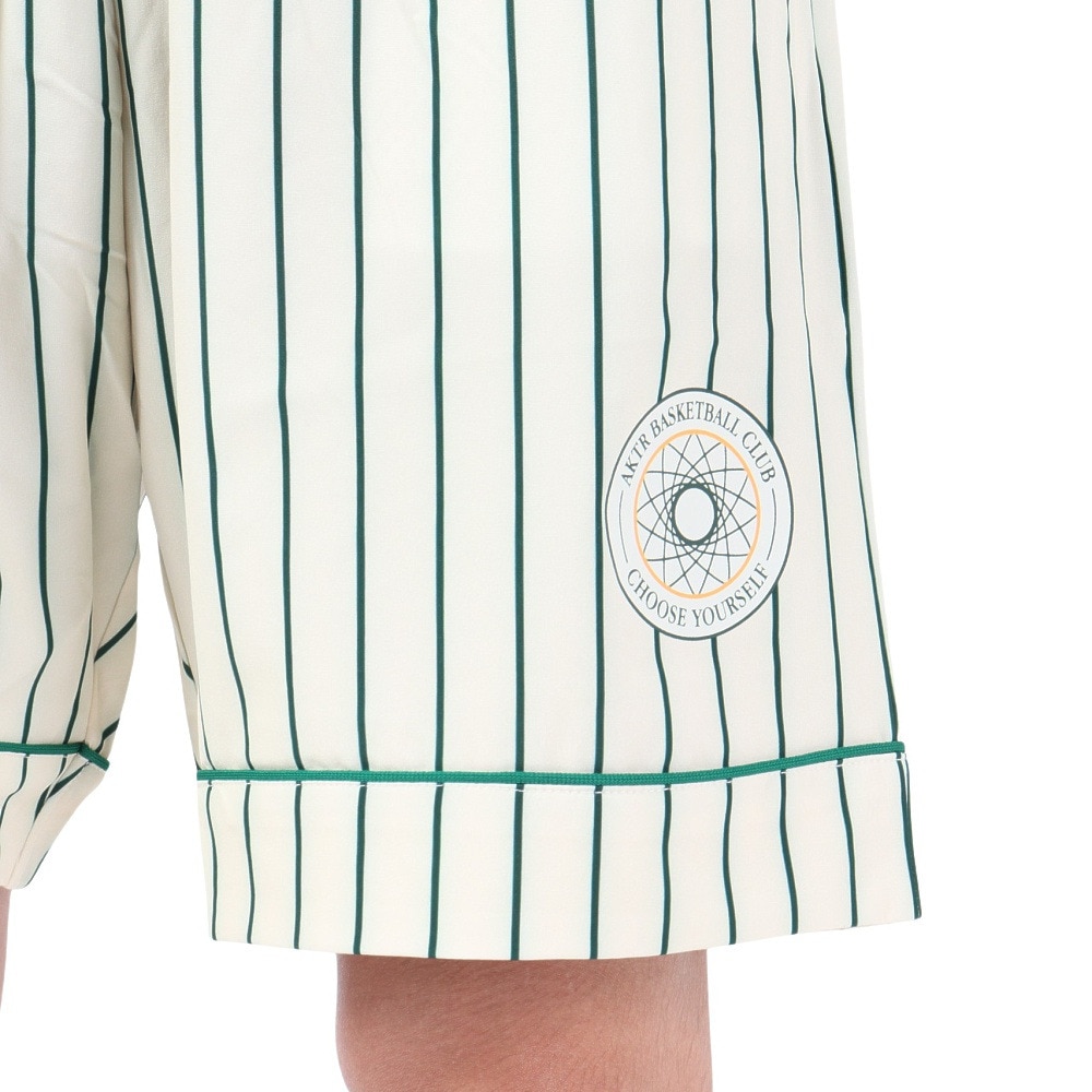 アクター（AKTR）（メンズ）バスケットボールウェア RETRO-CHIC PIPING ストライプ ショーツ 123-038002 CR 速乾