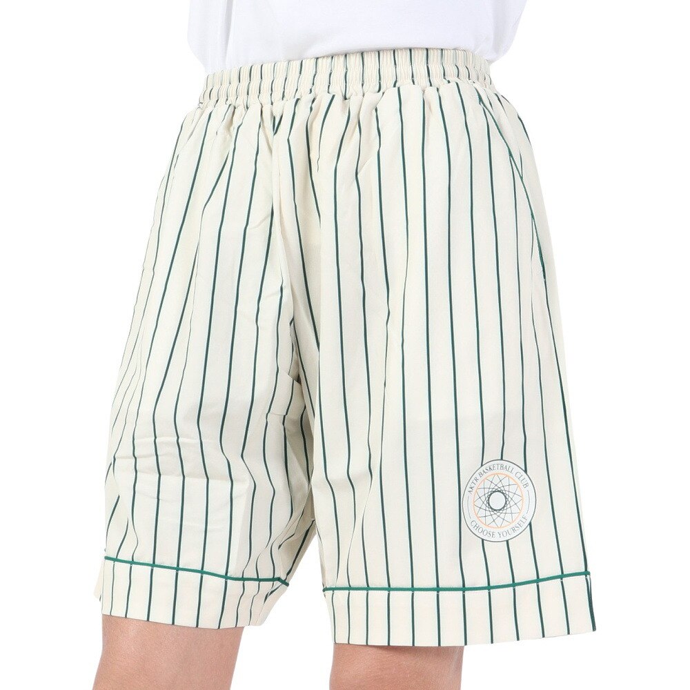 アクター（AKTR）（メンズ）バスケットボールウェア RETRO-CHIC PIPING ストライプ ショーツ 123-038002 CR 速乾