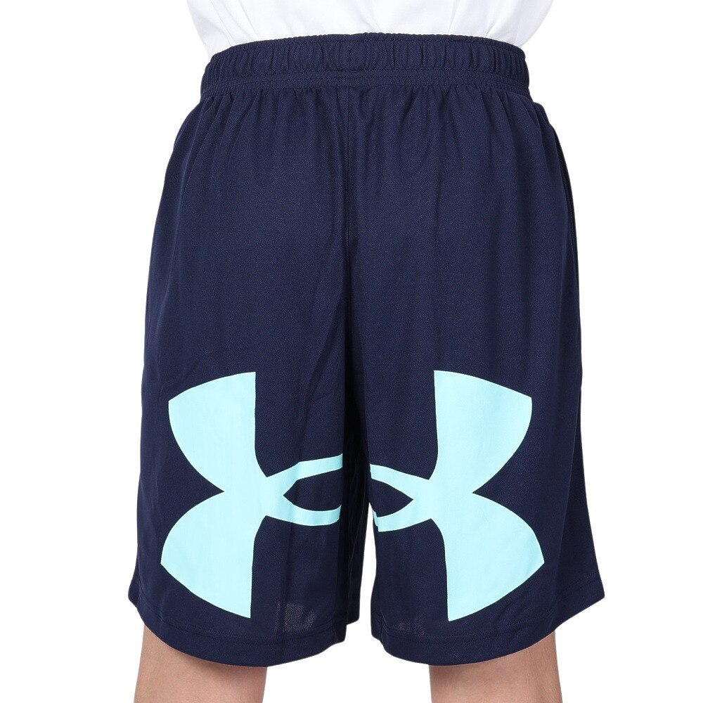 アンダーアーマー（UNDER ARMOUR）（メンズ）バスケットボールウェア ショートパンツ ベースライン ビッグロゴ ショーツ 1378333 410