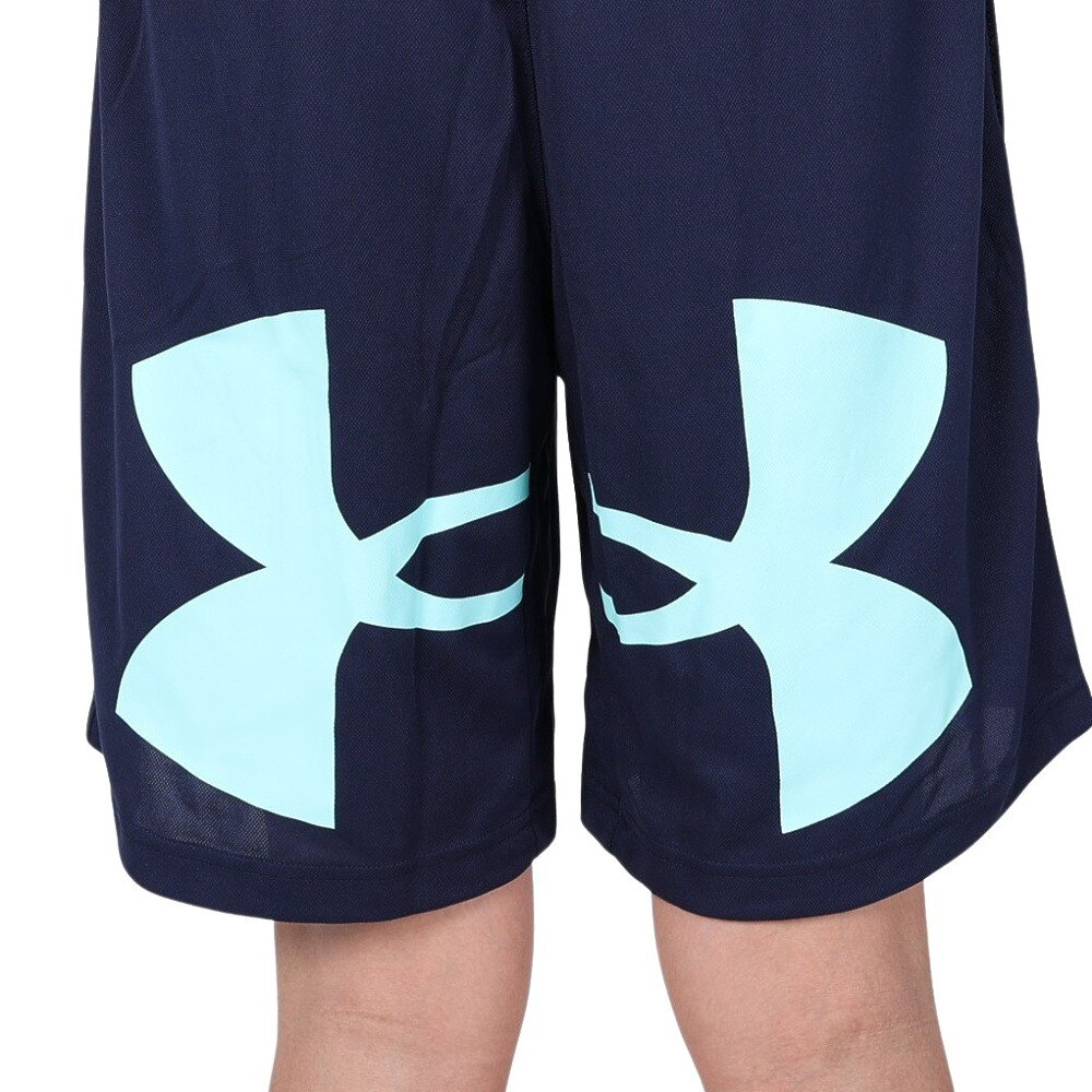 アンダーアーマー（UNDER ARMOUR）（メンズ）バスケットボールウェア ショートパンツ ベースライン ビッグロゴ ショーツ 1378333 410