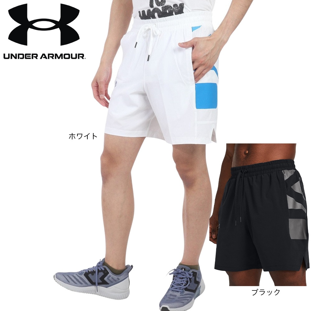 アンダーアーマー（UNDER ARMOUR）（メンズ）バスケットボールウェア ベースライン ウーブンショーツ 1383391 001