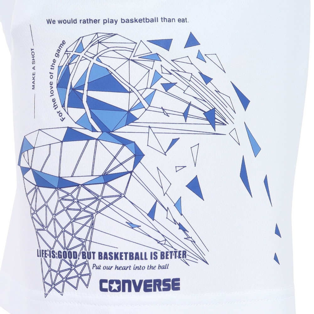 コンバース（CONVERSE）（メンズ、レディース）バスケットボールウェア プラクティスパンツ ポケット付き CB241870-1100 速乾