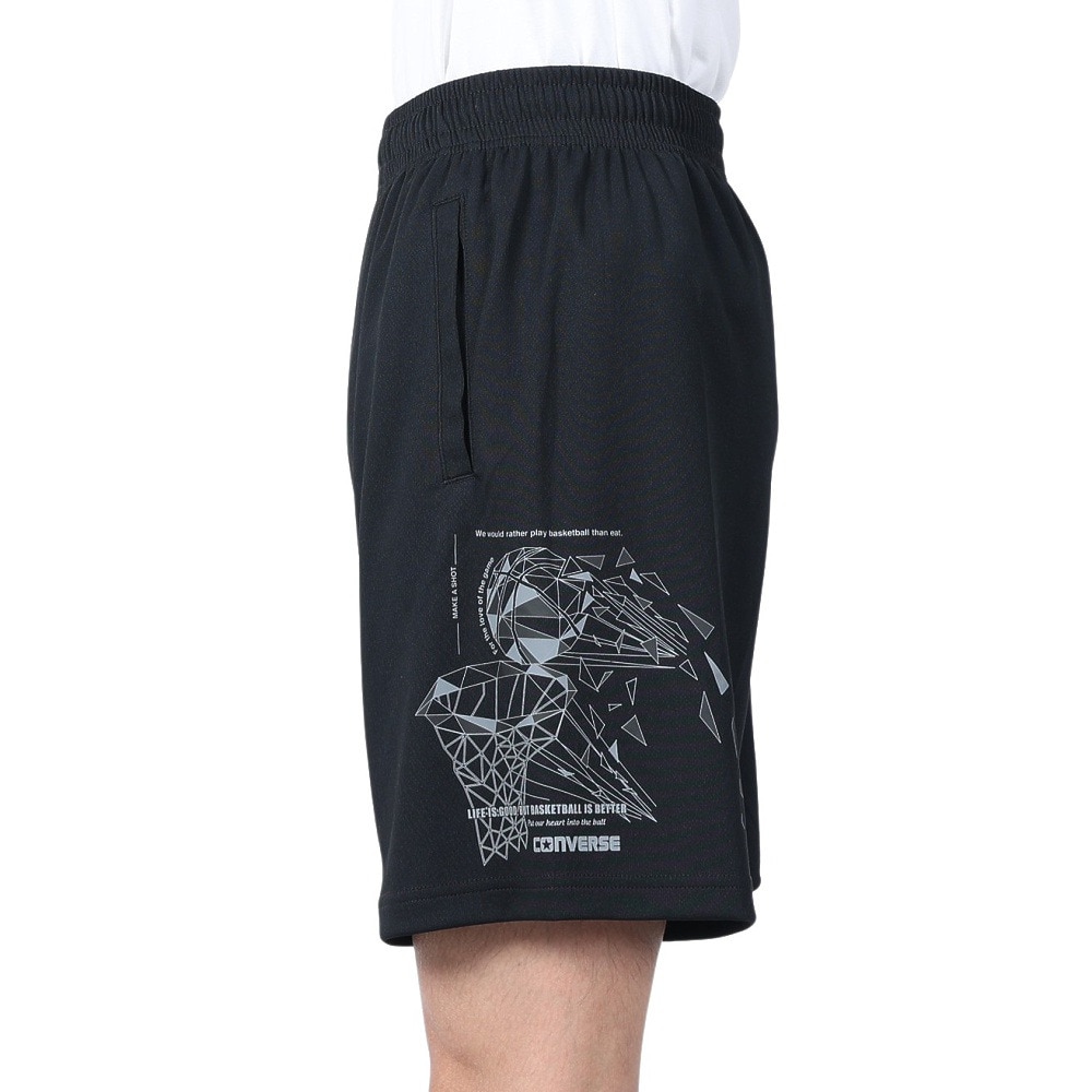 コンバース（CONVERSE）（メンズ、レディース）バスケットボールウェア プラクティスパンツ ポケット付き CB241870-1918 速乾