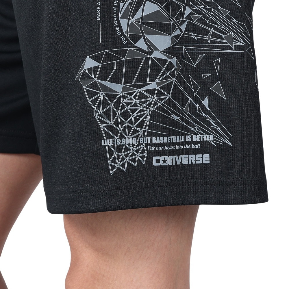 コンバース（CONVERSE）（メンズ、レディース）バスケットボールウェア プラクティスパンツ ポケット付き CB241870-1918 速乾