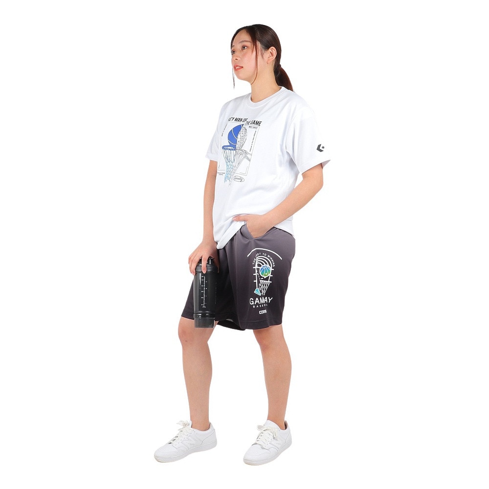 コンバース（CONVERSE）（レディース）バスケットボールウェア ポケット付き ガールズプラクティスパンツ CB341852-1900 速乾
