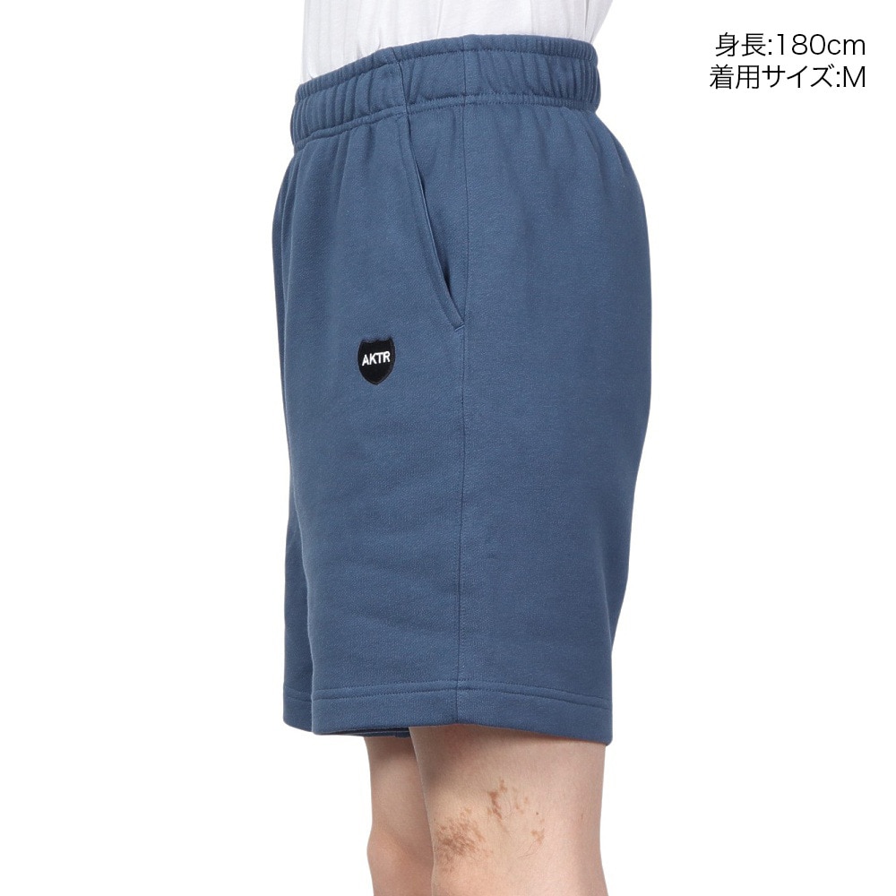 アクター（AKTR）（メンズ）バスケットボールウェア CLASSIC AKTR LOGO スウェット ショーツ 124-009002 BL
