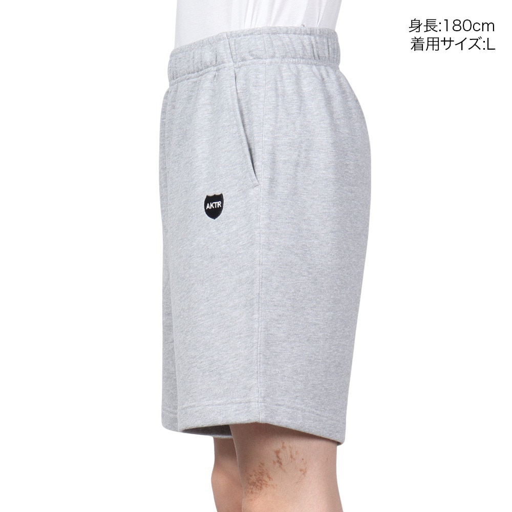 アクター（AKTR）（メンズ）バスケットボールウェア CLASSIC AKTR LOGO スウェット ショーツ 124-009002 GY