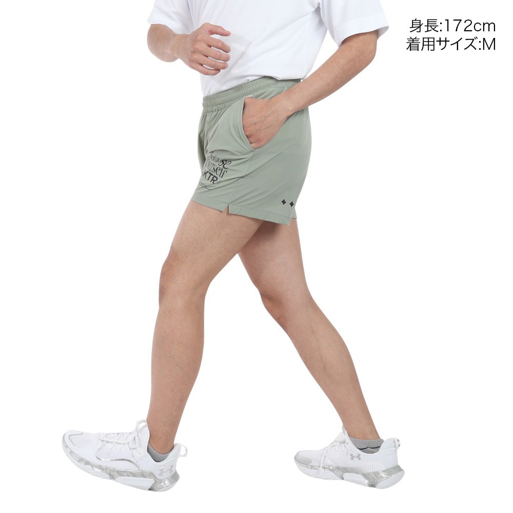 アクター（AKTR）（メンズ）バスケットボールウェア FEEL FREE WOVEN ショーツ 124-042002 GR