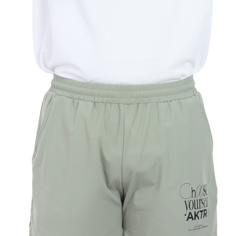 アクター（AKTR）（メンズ）バスケットボールウェア FEEL FREE WOVEN ショーツ 124-042002 GR