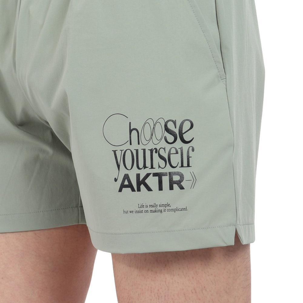 アクター（AKTR）（メンズ）バスケットボールウェア FEEL FREE WOVEN ショーツ 124-042002 GR