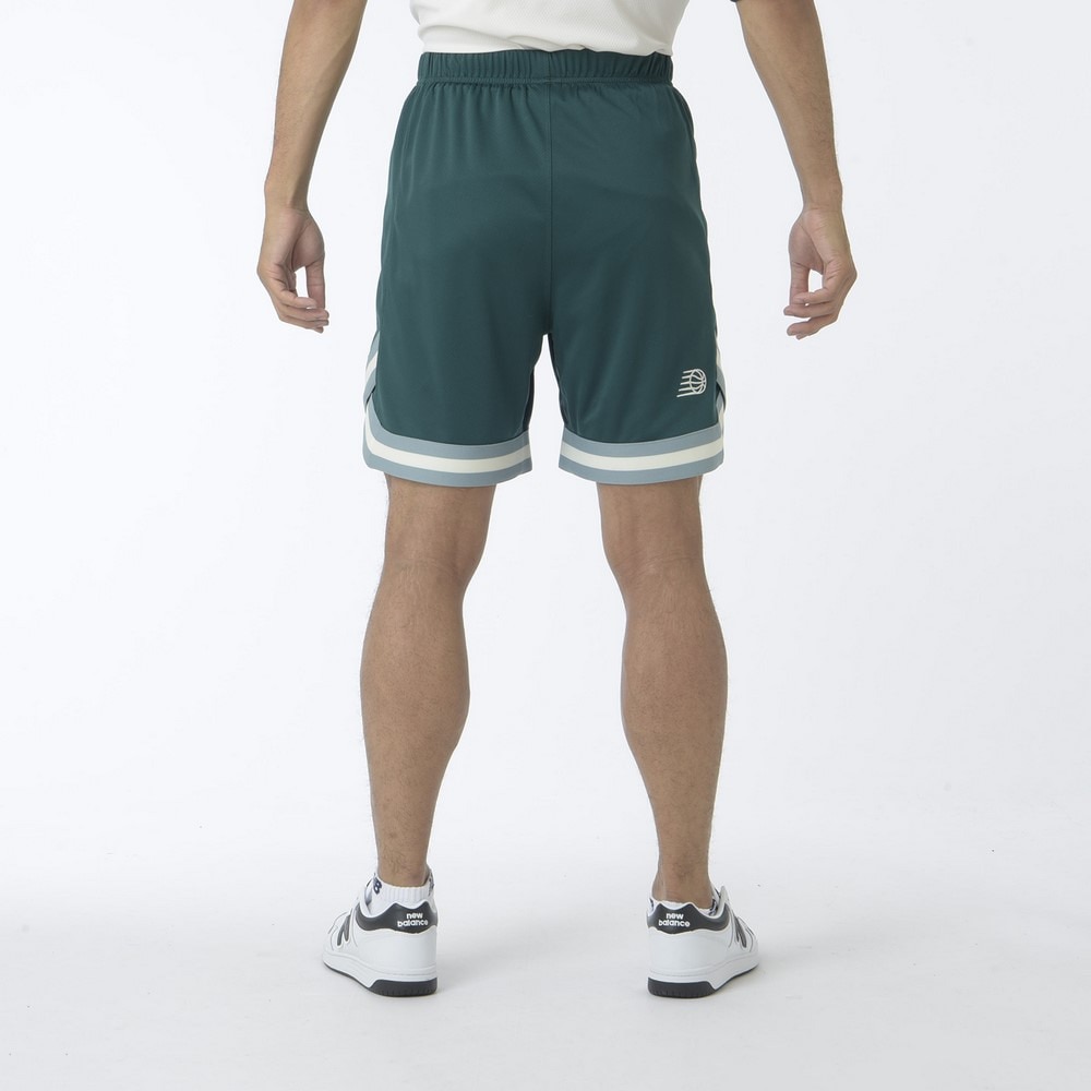 ニューバランス（new balance）（メンズ）バスケットボールウェア リブラインショーツ AMS45077NWG 速乾