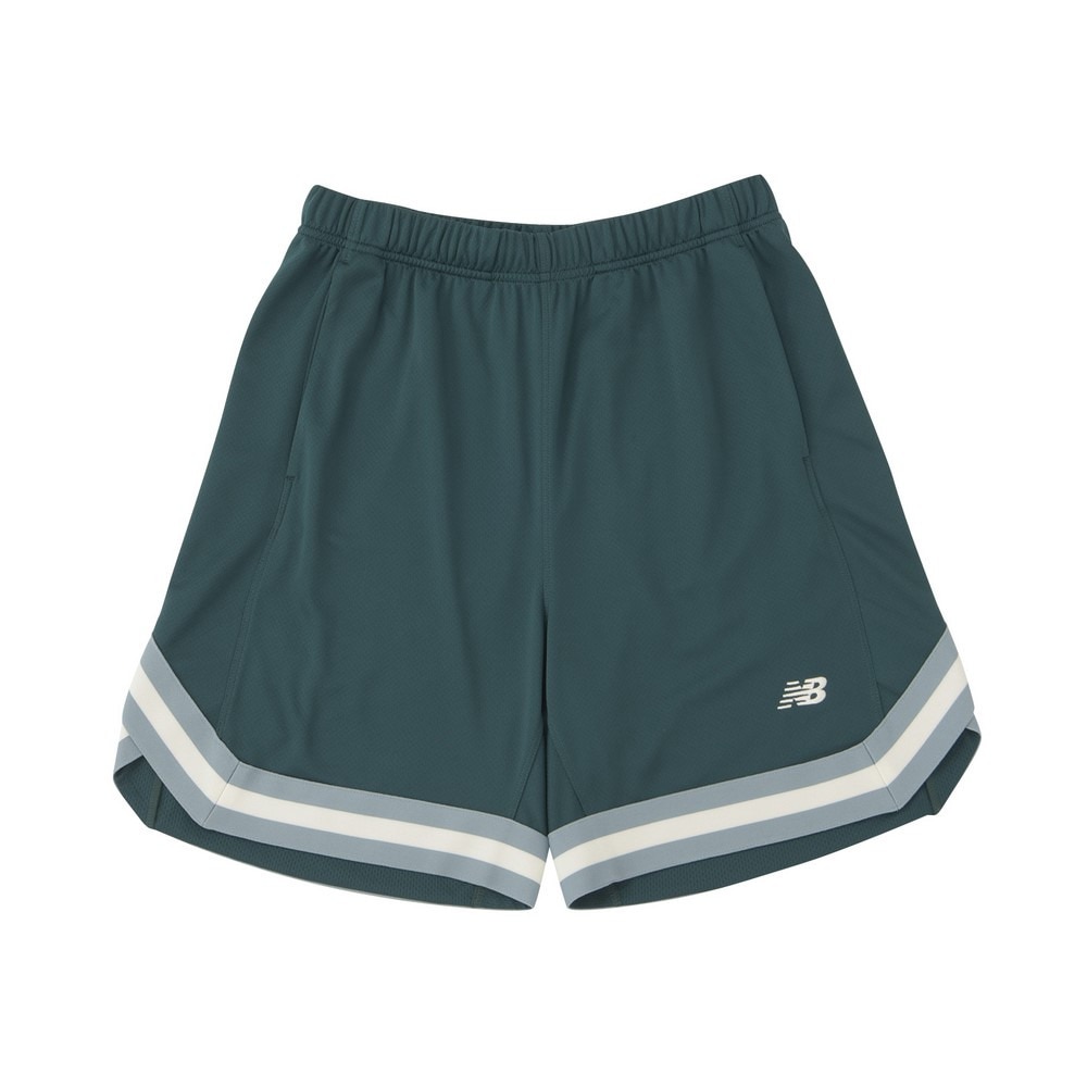 ニューバランス（new balance）（メンズ）バスケットボールウェア リブラインショーツ AMS45077NWG 速乾