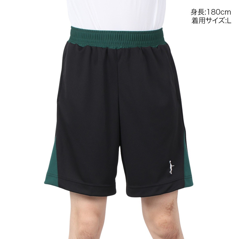 インザペイント（IN THE PAINT）（メンズ）バスケットボールウェア ハーフパンツ ITP24322BLK/GRN 速乾