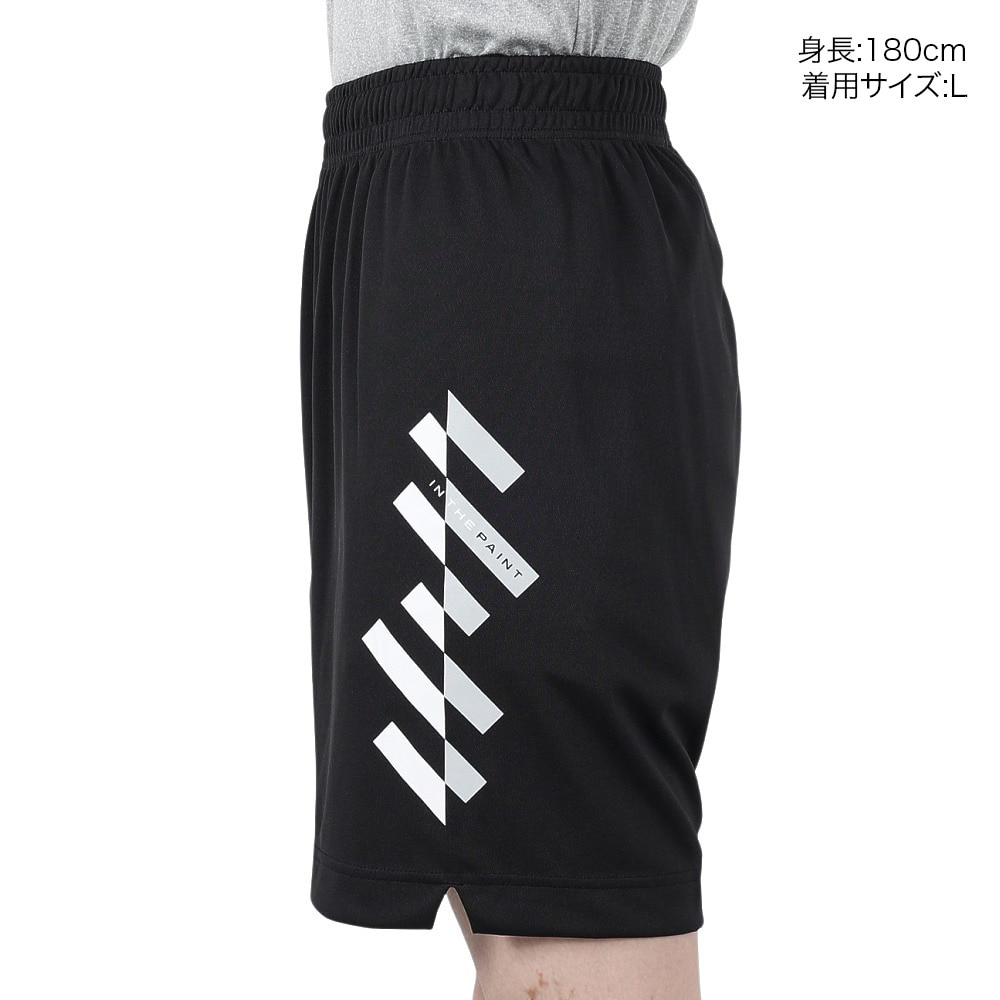 インザペイント（IN THE PAINT）（メンズ）バスケットボールウェア プラクティスパンツ ショーツ ITP24336BLK