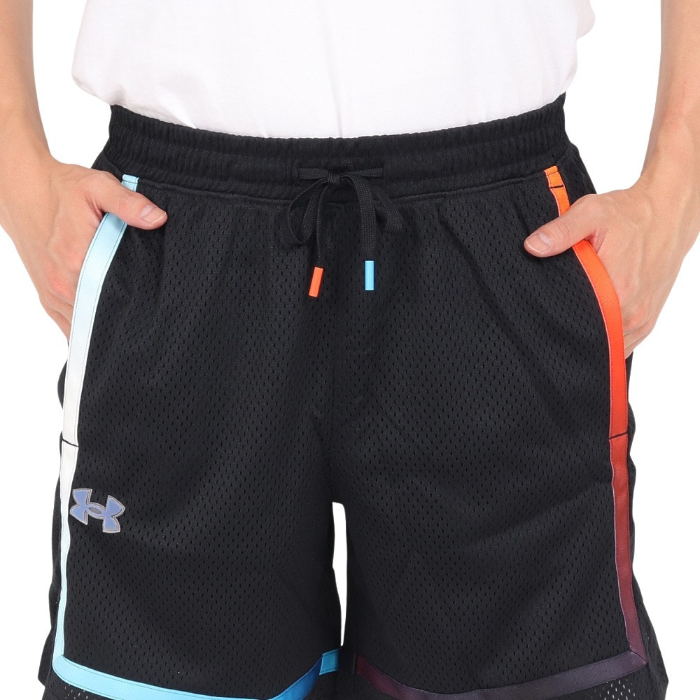 アンダーアーマー（UNDER ARMOUR）（メンズ）バスケットボールウェア ベースライン ファイア アンド アイス メッシュショーツ 1387608 001