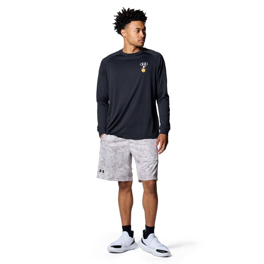 アンダーアーマー（UNDER ARMOUR）（メンズ）バスケットボールウェア ベースライン プリント ショーツ 1388348 015
