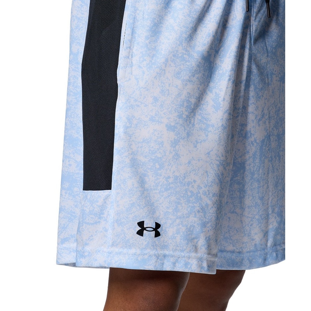 アンダーアーマー（UNDER ARMOUR）（メンズ）バスケットボールウェア ベースライン プリント ショーツ 1388348 464