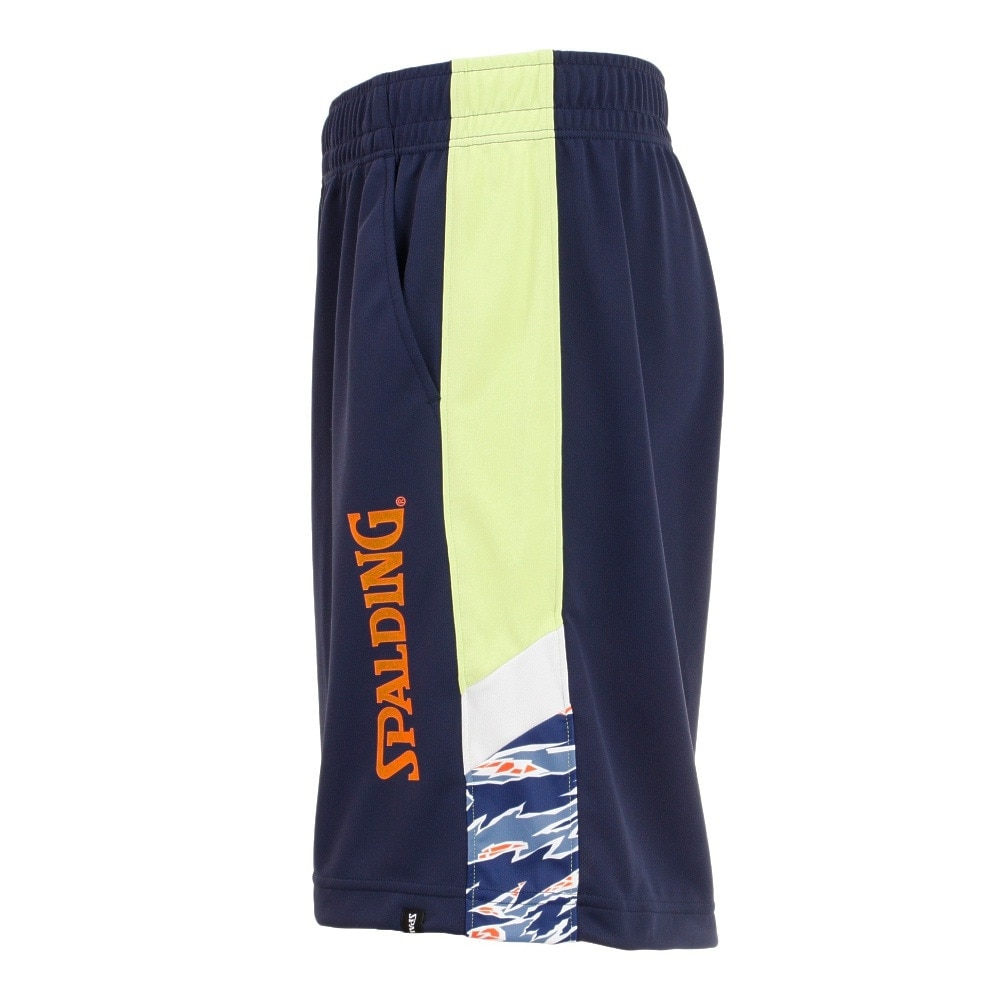 スポルディング（SPALDING）（メンズ）バスパン バスケットボールウェア プラクティスパンツ タイガーカモサイド SMP22004NV 速乾