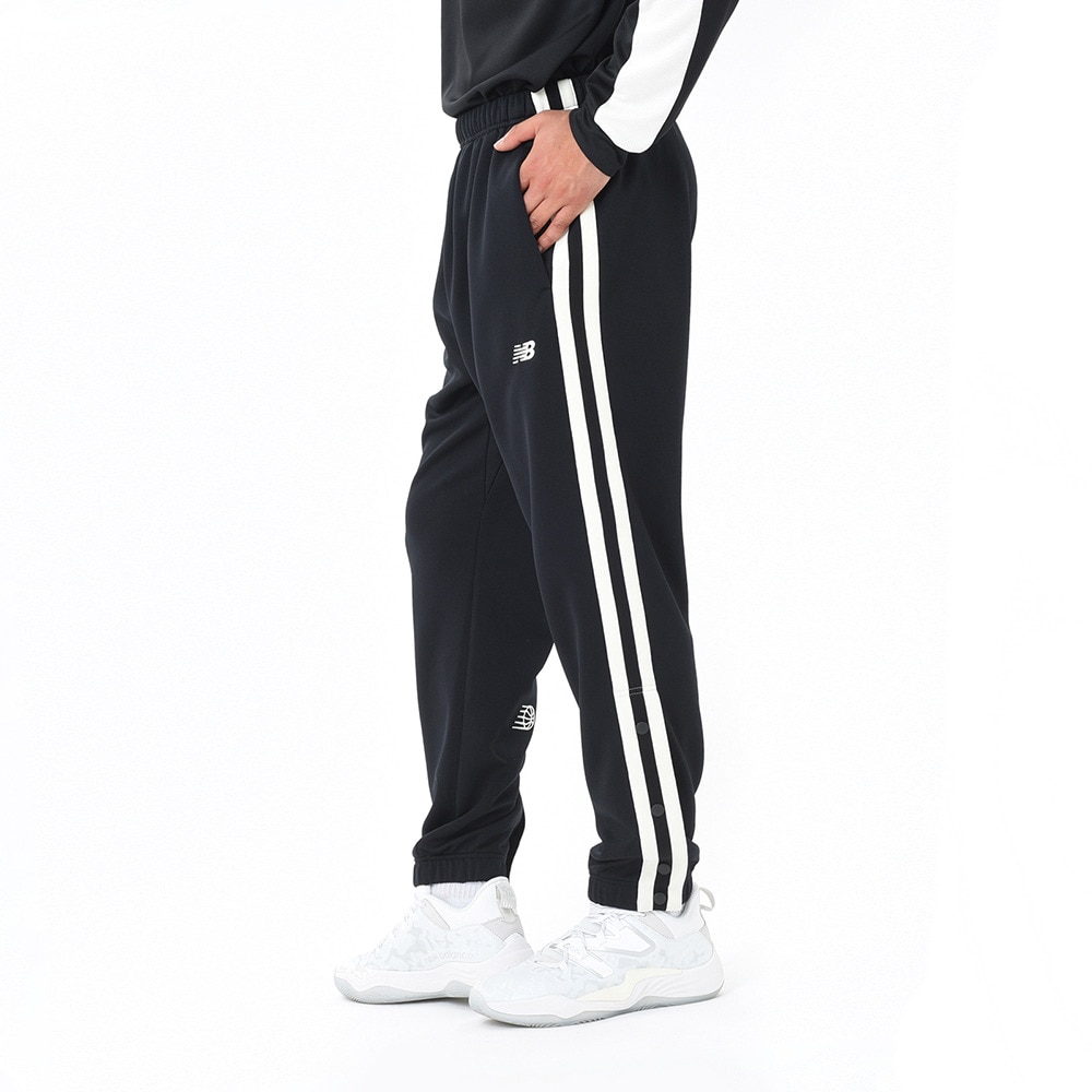 ニューバランス（new balance）（メンズ）バスケットボールウェア スナップボタン ジャージパンツ AMP45183BK