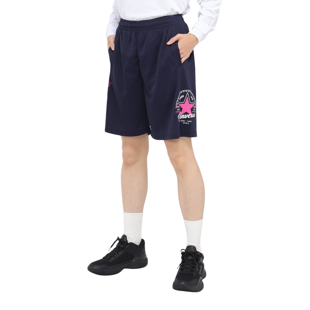 コンバース（CONVERSE）（レディース）バスケットボールウェア ガールズ プラクティスパンツ ポケット付き CB342852-2900