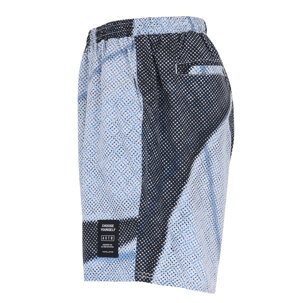 アクター（AKTR）（メンズ、レディース）バスケットボールウェア HALFTONE 5.5INCH ショートワイドパンツ 224-006002 BK