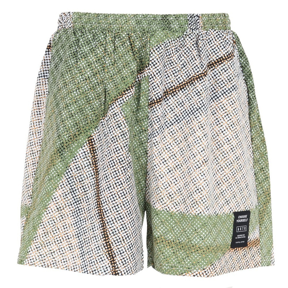 アクター（AKTR）（メンズ、レディース）バスケットボールウェア HALFTONE 5.5INCH ショートワイドパンツ 224-006002 GR