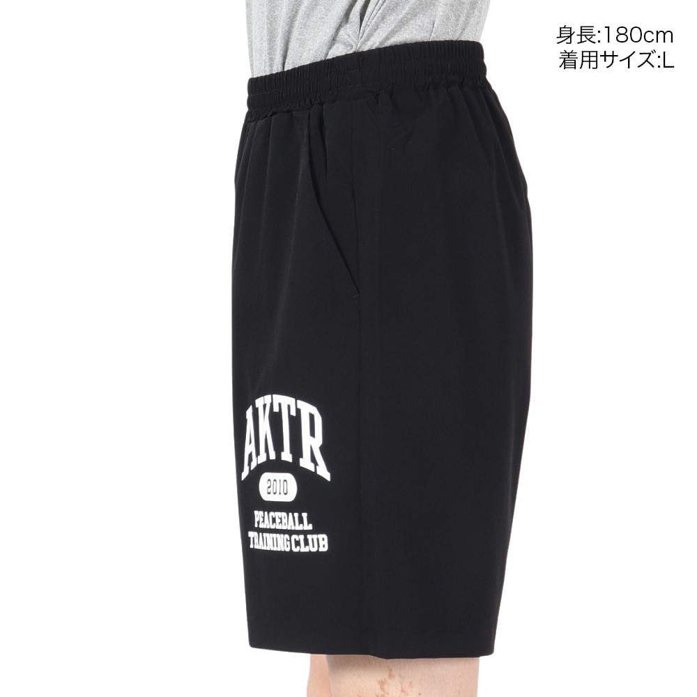 アクター（AKTR）（メンズ）バスケットボールウェア PEACEBALL T.C. 6.5インチ ショーツ 224-038002 BK